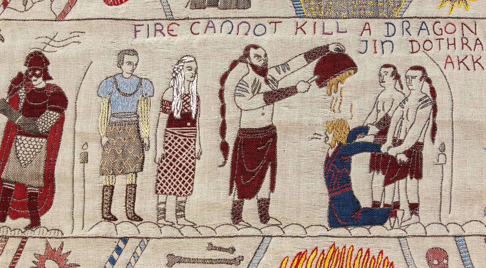 Hoe cool is dit: Game of Thrones op een 77 meter lang wandtapijt!