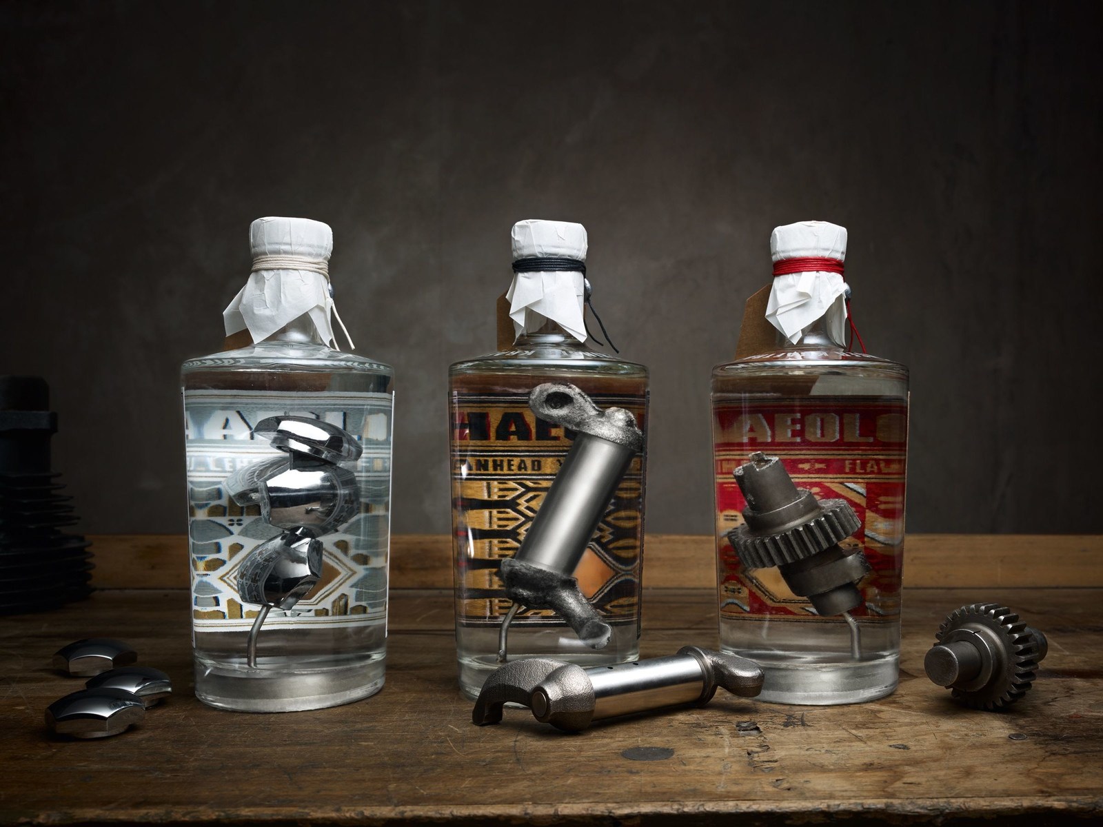 Deze 'Archaeologist Gin' bevat echte Harley-Davidson onderdelen!