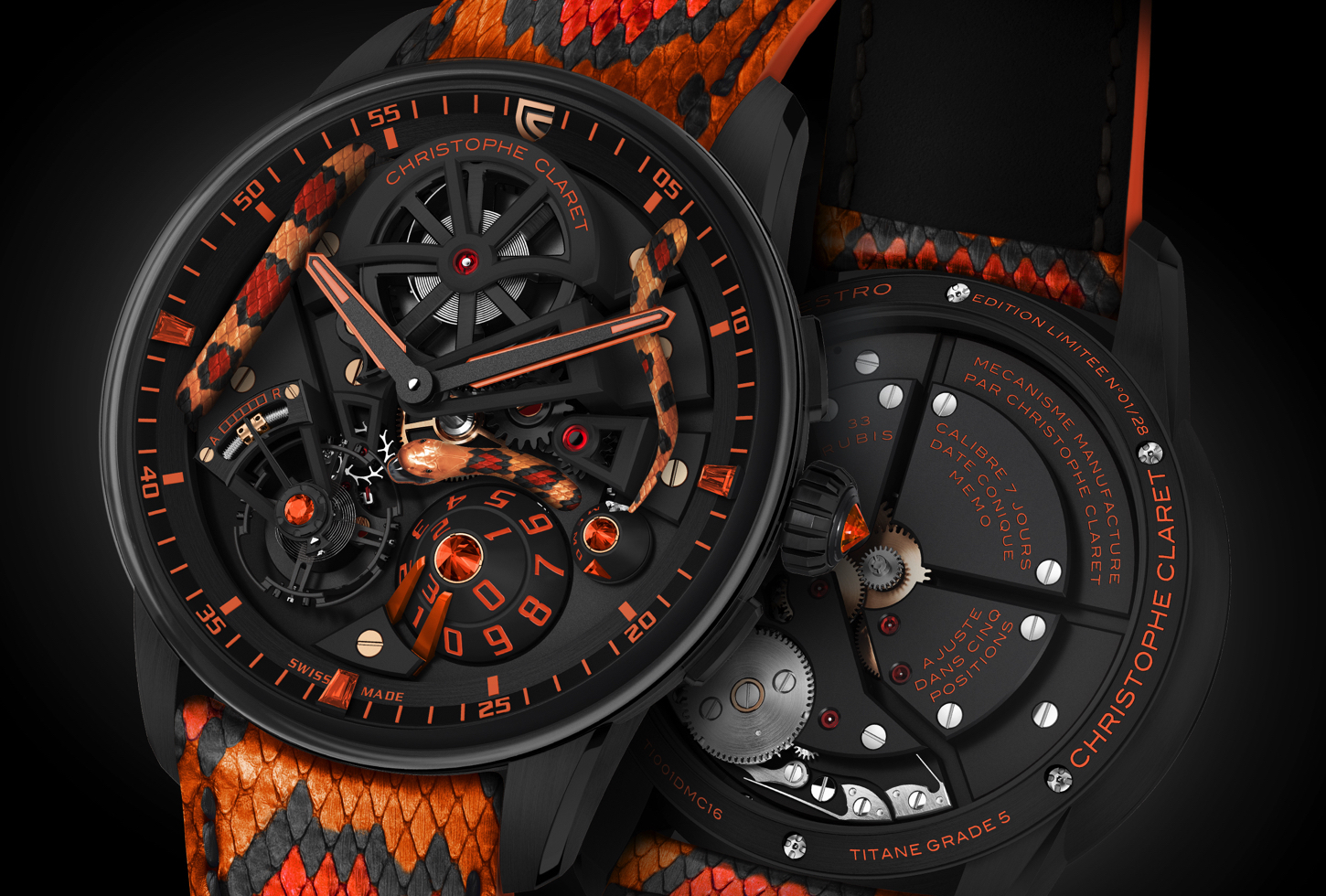 De Christophe Claret Mamba Maestro is slangachtig sexy